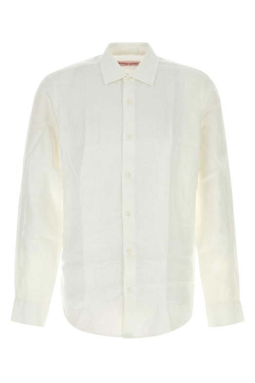 White linen Giles shirt White ORLEBAR BROWN (274659)