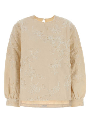 Cream cotton blend blouse CASEY CASEY (27FH210)