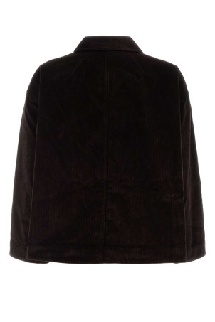 Dark brown corduroy Drays Travail jacket CASEY CASEY (27FV393)