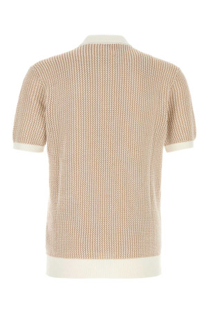 Two-tone cotton Horton polo shirt Brown ORLEBAR BROWN (282459)