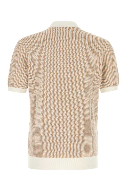 Two-tone cotton Horton polo shirt Brown ORLEBAR BROWN (282459)