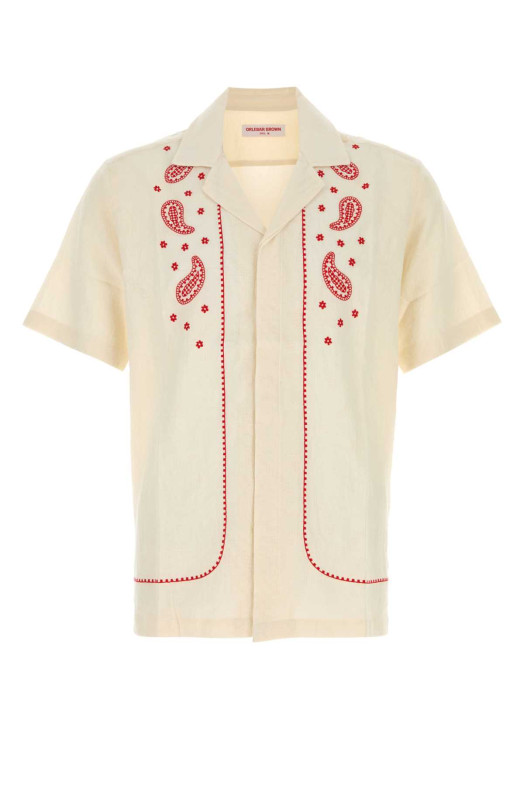Ivory cotton Maitan shirt ORLEBAR BROWN (282471)