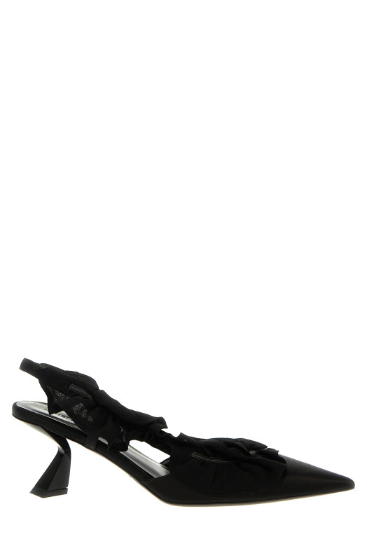 Слінгбек з рюшами Чорний NENSI DOJAKA (ND23FWSC41040ABLACK) Слінгбек з рюшами Чорний NENSI DOJAKA (ND23FWSC41040ABLACK)