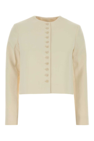 Ivory stretch gabardine Funda blazer ALMADA (3002)