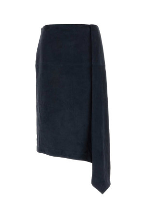 Navy blue suede skirt Black CO (3369AGSF26)