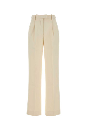 Cream stretch gabardine Amel palazzo pant ALMADA (5314)