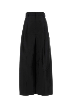 Black silk blend wide-leg pant CARVEN (6262K21133)