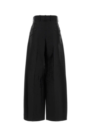 Black silk blend wide-leg pant CARVEN (6262K21133)