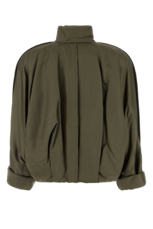 Khaki satin padded jacket CARVEN (6262K21256)