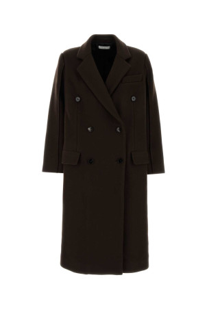 Chocolate wool blend coat CO (6819MTDFF26)