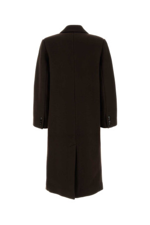 Chocolate wool blend coat CO (6819MTDFF26)