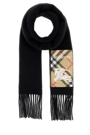 Black cashmere scarf Black BURBERRY (8116107)