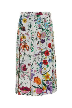 Printed twill skirt GUCCI (864574ZAUU8)