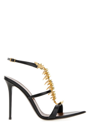 Black leather Intrigo sandals GIUSEPPE ZANOTTI (E600001)