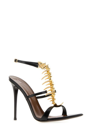 Black leather Intrigo sandals GIUSEPPE ZANOTTI (E600001)