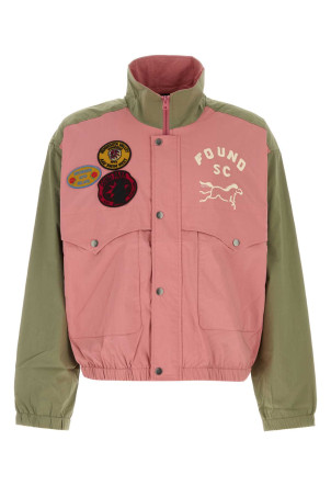 Two-tone stretch cotton blend windbreaker FOUND (FOFW26JA02700)