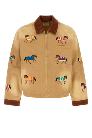 Beige cotton jacket FOUND (FOFW26JA05012)