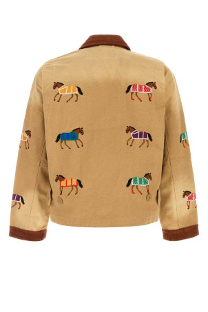 Beige cotton jacket FOUND (FOFW26JA05012)