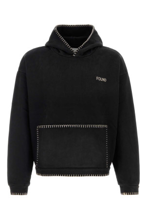 Black cotton oversize sweatshirt FOUND (FOPF26HO01012)