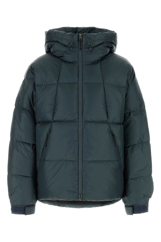 Teal green nylon Crystallite down jacket GOLDWIN (GL26338)
