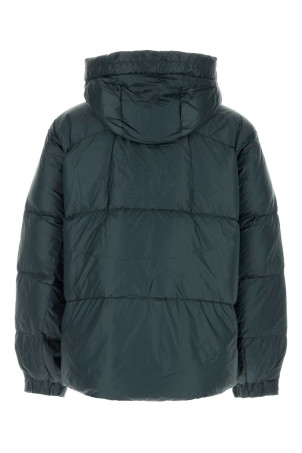 Teal green nylon Crystallite down jacket GOLDWIN (GL26338)