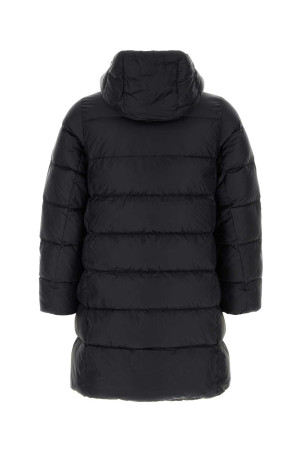Black nylon Crystallite down jacket Black and white GOLDWIN (GLW26342)