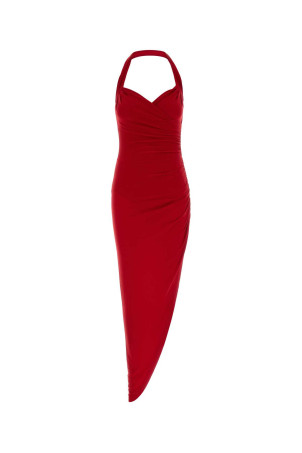 Red jersey dress NORMA KAMALI (KK3223PL383)