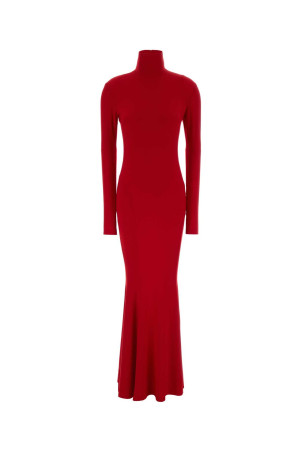 Red jersey long dress NORMA KAMALI (KK4233PL251)