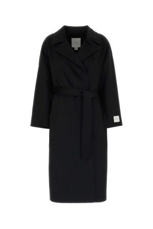 Black wool blend Hero coat CALVIN KLEIN COLLECTION (LV040WL571)