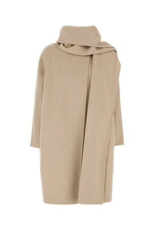 Beige wool blend coat CALVIN KLEIN COLLECTION (LV044H537G)