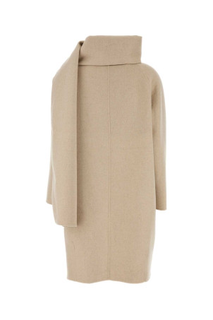 Beige wool blend coat CALVIN KLEIN COLLECTION (LV044H537G)