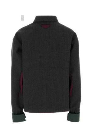 Charcoal wool jacket PRADA (P8103SOOO6625)