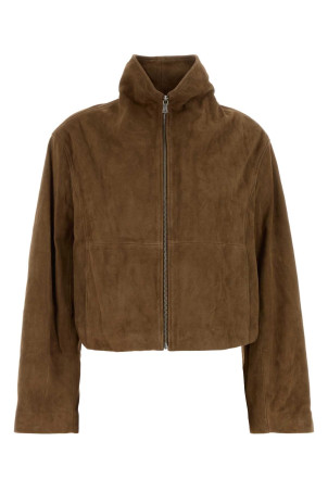 Brown suede Etienne jacket Brown NOUR HAMMOUR (PF26JK06)