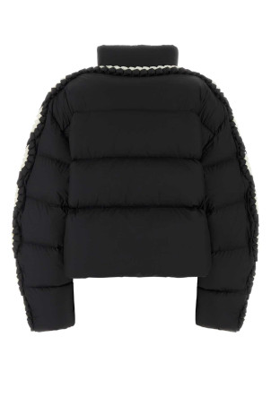 Black nylon down jacket White/Black RAXXY (RX26AWT005)