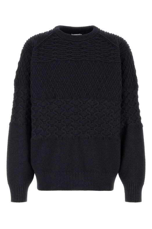 Midnight blue polyester sweater NANAMICA (S26FJ078E)