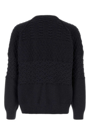 Midnight blue polyester sweater NANAMICA (S26FJ078E)