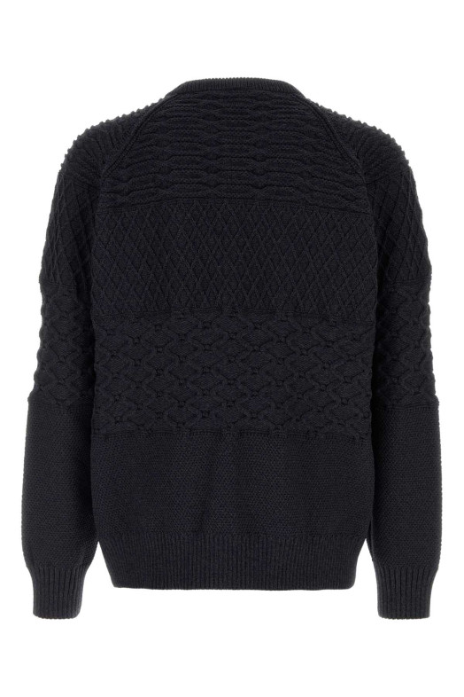 Midnight blue polyester sweater NANAMICA (S26FJ078E)