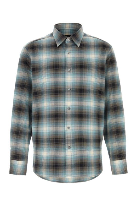 Embroidered flannel shirt BRIONI (SCAY0LOE008)
