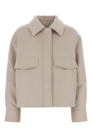 Sand cashmere jacket AGNONA (TH1209U7069)