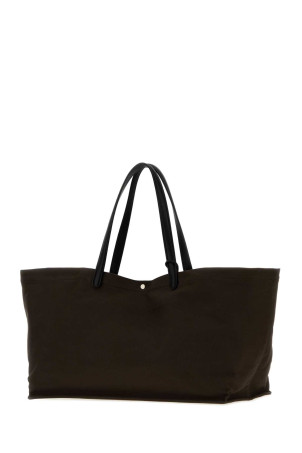 Dark brown canvas Idaho shopping bag THE ROW (W1592MW011L72T)