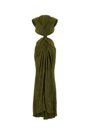 Green fabric Voss long dress CULT GAIA (WVGW381158PE3132)