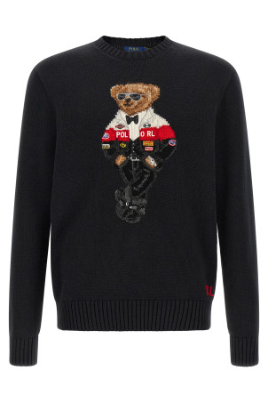 'La maglia Polo Bear' sweater Black