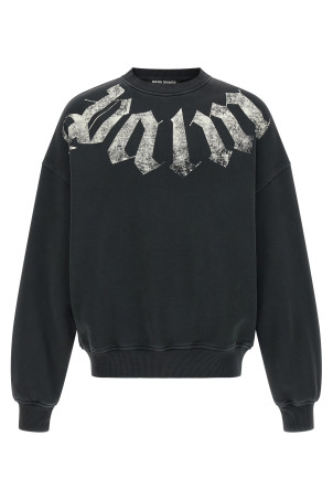 Black 'Big Neck Logo Loose' sweatshirt Black