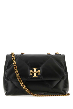 Black leather small Kira shoulder bag TORY BURCH (154706)
