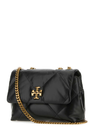 Black leather small Kira shoulder bag TORY BURCH (154706)