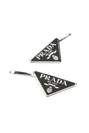 Black metal hair clip set Black PRADA (1IF0512BA6)