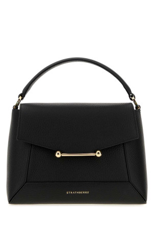 Black leather Mosaic handbag Black STRATHBERRY (20231125680100)