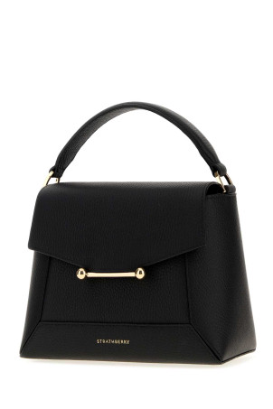 Black leather Mosaic handbag Black STRATHBERRY (20231125680100)