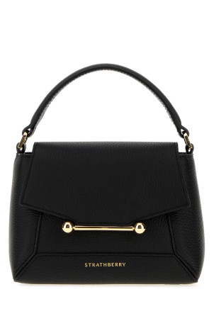 Black leather nano Mosaic handbag Black STRATHBERRY (20241125684100)