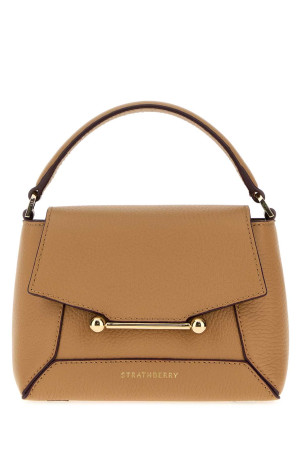 Camel leather nano Mosaic handbag Brown STRATHBERRY (20241125684440)